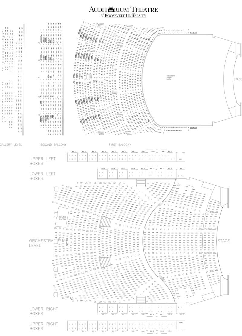 Auditorium Theatre Seating Chart