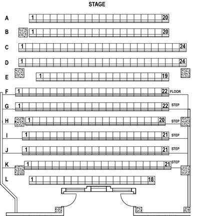 Chicago Theatre Downstairs Theatre Seating Chart