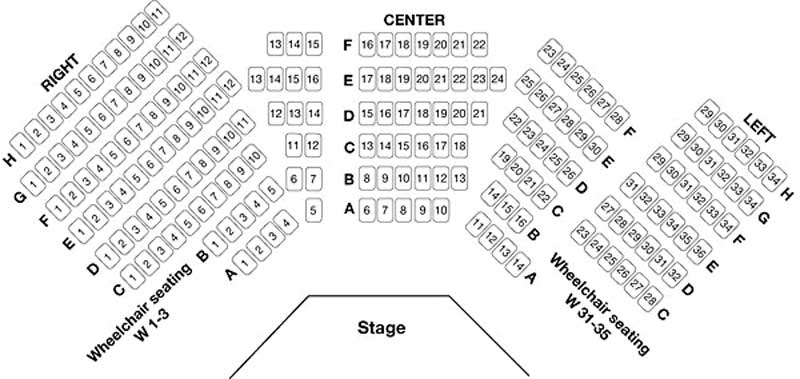 MacAninch Arts Center Second Stage Seating Chart