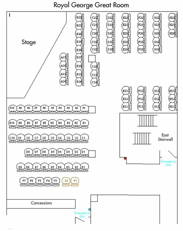 Royal George Great Room Theatre Seating Chart