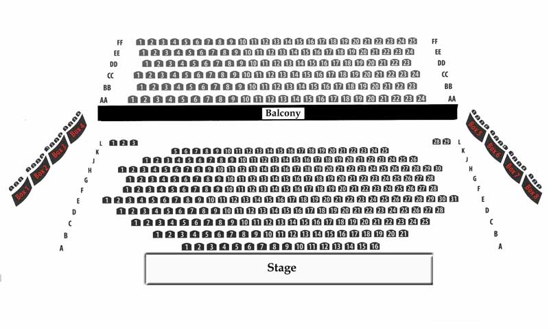 Royal George Theatre Main Stage Seating Chart