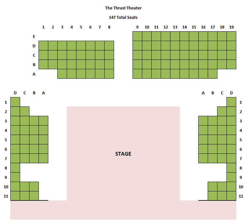 Stage 773 Thrust Theater Seating Chart