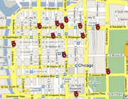 Chicago Theatre Map