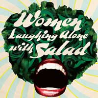 Women Laughing Alone with Salad