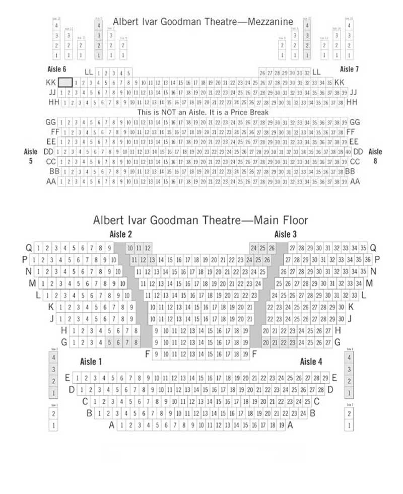 Albert Ivar Goodman Seating Chart - Theatre In Chicago