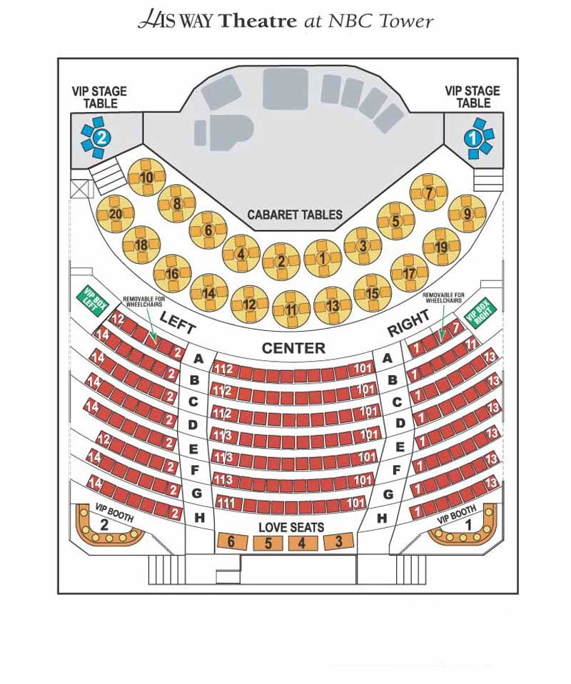 His Way Theatre Seating Chart