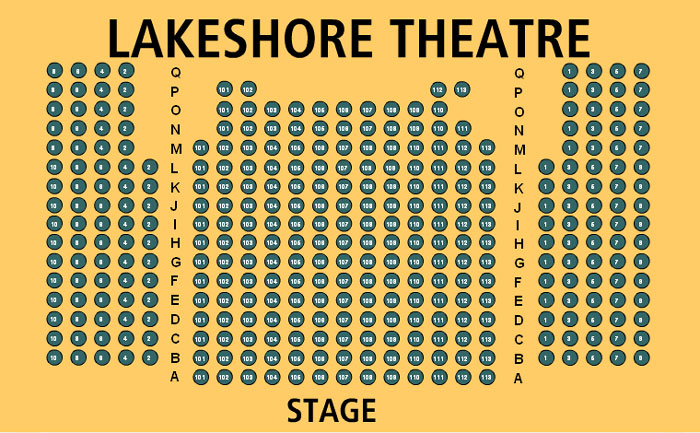 Lakeshore Theatre Seating Chart