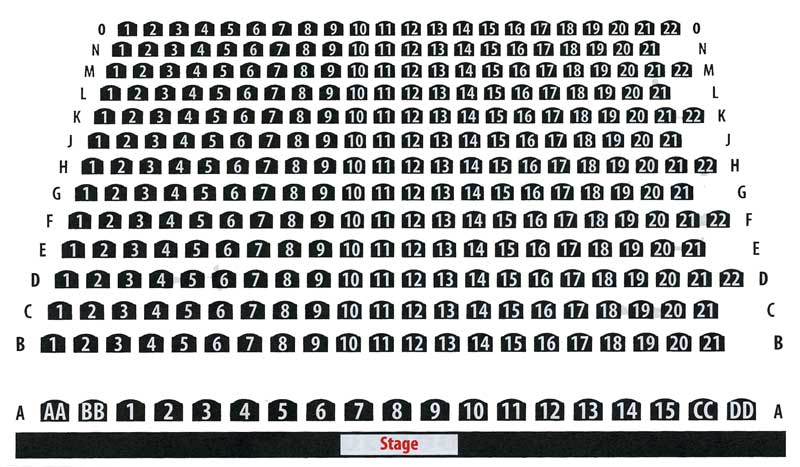 Vittum Theatre Seating Chart